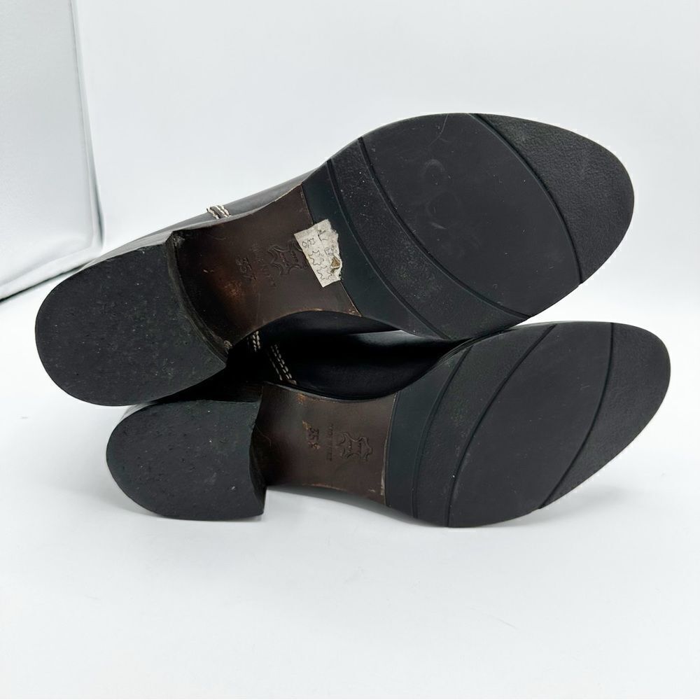 Tentazione Italian Brown Leather‎ Cap Toe Booties Sz EUR 35.5 US 5 - Picture 10 of 14